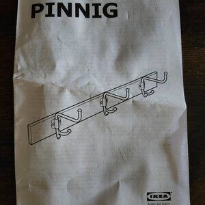 IKEA Pinnig #23079 Wall Mounted Coat Hanger **NEW**